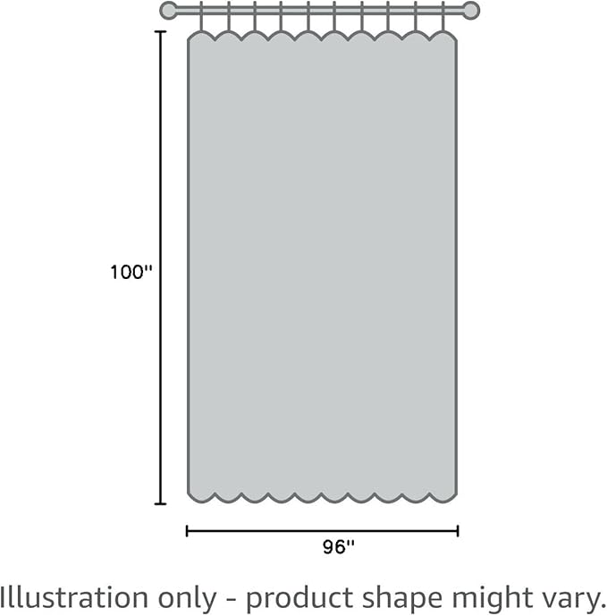 PrinceDeco 100% Blackout Curtains for Living Room Sliding Door Curtains Blackout Curtains 96 Inches Long Patio Curtains for Sliding Door Curtain,W100 X L96 Inch，Pearl White