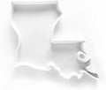 Louisiana Shaped Baking Dish, Serving Platter or Decorative Tray Charming Porcelain Bakeware Oven Microwave and Dishwasher Safe