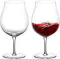 KAMMAK Wine Glasses Set of 2, 27 oz Hand Blown Crystal Bordeaux Wine Glasses, Thin Rim & Long Stem, Perfect for Red & White, Daily Use, Wedding Anniversary or Birthday Gift with Gift Box, XY030