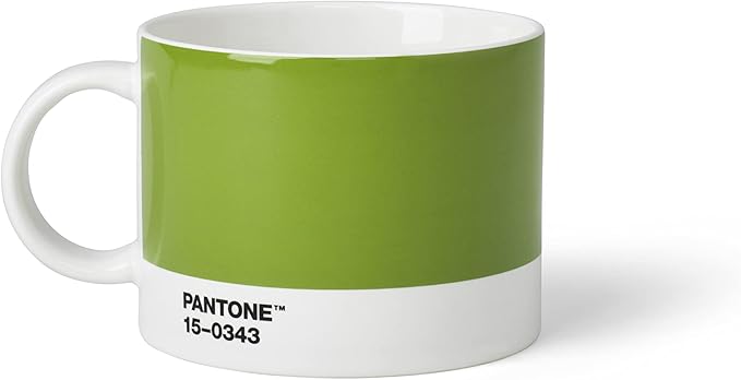 Pantone Tea Cup Porcelain, 475 ml, Porcelain, Green 15-0343, 10.4 x 10.4 x 8 cm