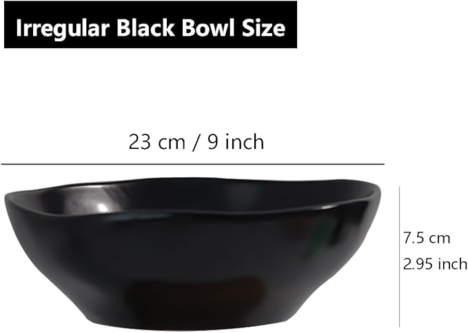 45oz Soup bowl,9 inch Pasta Bowl, Deep Bowl for Kitchen, White Ceramic Bowl Set for Soup, Cereal, Ramen, Pasta, Salad, Dishwasher & Microwave Safe, Easy Clean