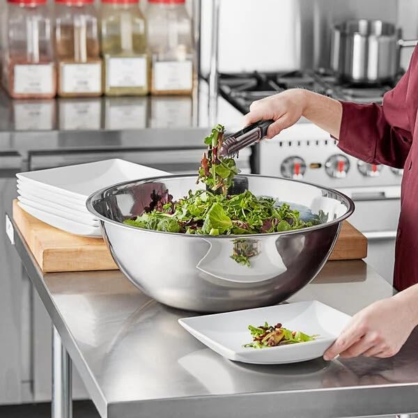 Stainless Steel 30 QT Mixing Bowl | Home & Commercial Quality | Flat Bottom | Cooking, Baking, Meal Prep [1PK]
