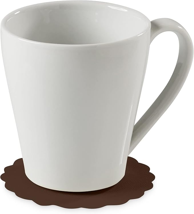 Disposable Brown Paper Coasters for Drinks, 3.5 Inch Round Coasters for Bar, Cocktail, Beverage, Wine Or Event, 500 Pack Bulk