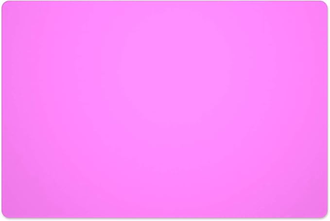 Silicone Placemats, Food-Grade Non-Slip Waterproof, Dining, Stain Resistant, Countertop Protector, Kitchen Counter Mat, Heat Resistant, Baking mat Dishwasher Safe (23.6"×15.7"-1pack, Rose)