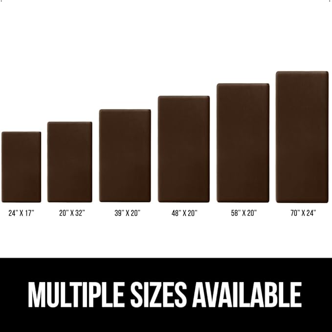 GORILLA GRIP Comfortable Cushioned Kitchen Mats for Floor, Waterproof and Stain Resistant Soft Top, 3/4 Inch Thick Ergonomic Standing Desk Anti Fatigue Mat, Foam Supports Ankles and Feet, 17x24, Brown