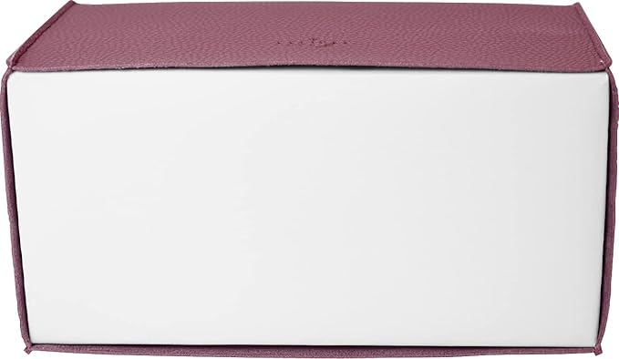 Carrotez Tissue Box Cover, [Refined] Modern PU Leather Rectangular Tissue Box Holder - Decorative Holder/Organizer for Bathroom Vanity Countertop, Night Stands, Office Desk 9.5"X5"X5" - Dry Rose
