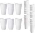 24 Pcs Unbreakable Plastic Cups Set, 20 oz Reusable Plastic Cups, Stackable Water Tumblers, Drinking Cup for Kitchen, Outdoor, BPA-free, Dishwasher Refrigerator and Microwave Safe, White