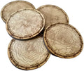 Pacific Northwest Mountains Wooden Coasters | Set of 5 | Topography Coasters Active (Mahogany)