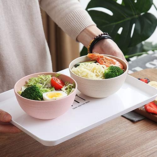 Eco-friendly Wheat Straw Bowls, 4.7 inches mini Snacks Bowl Sets,Unbreakable Natural Non-Toxin mini Bowls for Fruits, Microwave Dishwasher safe BPA FREE set of 5.