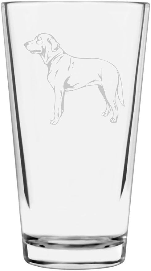 Molossus Custom Personalized Dog Themed Etched All Purpose 16oz Pint Glass