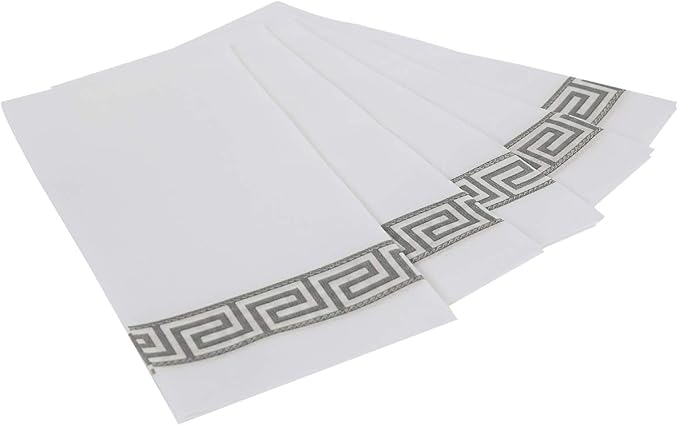 Vplus 200 PACK Guest Towels Disposable Bathroom, Decorative Bathroom Napkins, Soft and Absorbent Disposable Dinner Napkin Cloth Like for Kitchen, Weddings, Thanksgiving, Christmas Party