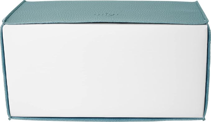 Carrotez Tissue Box Cover, [Refined] Modern PU Leather Rectangular Tissue Box Holder - Decorative Holder/Organizer for Bathroom Vanity Countertop, Night Stands, Office Desk 9.5"X5"X5" - Mint