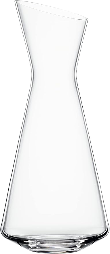 Spiegelau Style Crystal Wine Decanter, Elegant Carafe for Red and White Wine, Modern Glass Pitcher for Wedding Gifts, Housewarming, Hosting Essentials, Home Bar, 33 oz (1 L), Set of 1