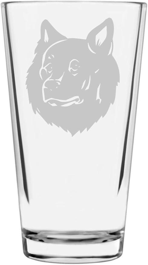 Swedish Lapphund Custom Personalized Dog Themed Etched All Purpose 16oz Pint Glass