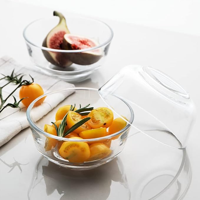 Sweejar Small Glass Bowls Set, 8 oz Prep Bowls for Cooking, 4 inch Bowls for Kitchen, Dessert Bowls for Ice Cream, Serving Bowls for Dipping, 10 pack
