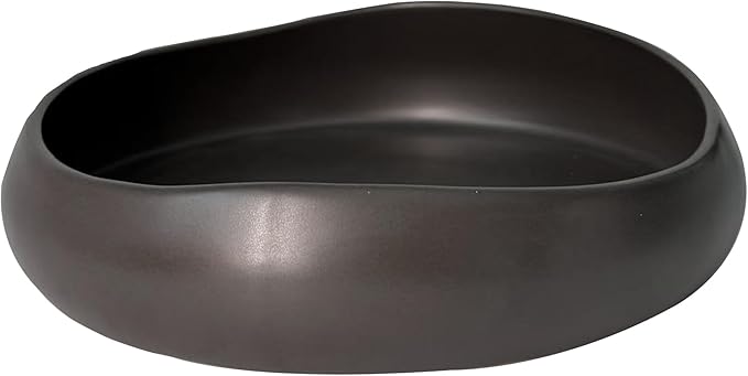 Modern Art Decorated Bowl – Ceramic Fruit Bowl for Kitchen Counter, Contemporary Party Bowl & Key Bowl for Home Storage and Table Décor