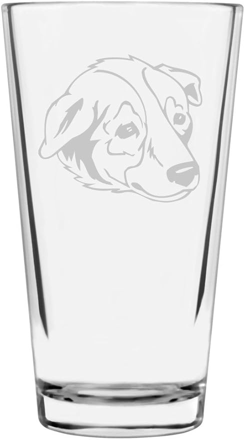 Welsh Sheepdog Custom Personalized Dog Themed Etched All Purpose 16oz Pint Glass
