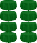 8 Pack Round Tablecloth 120 Inch Cloth Green Table Cloth for Round Tables, Washable Polyester Tablecloth Stain and Wrinkle Resistant Decorative Table Cover for Wedding Party Dining Banquet