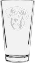 Treeing Tennessee Brindle Custom Personalized Dog Themed Etched All Purpose 16oz Pint Glass