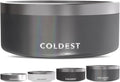 Coldest Dog Bowl - Anti Rust Metal, Non Slip, 3 Layers Insulated Stainless Steel Dog Bowls - Spill Proof & Heavy Duty - Water Bowl for Dogs, Cats & Pets, Dish Washer Safe (100 oz,Stardust Glitter)