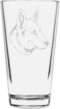 Seppala Siberian Sleddog Custom Personalized Dog Themed Etched All Purpose 16oz Pint Glass