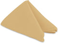 Polyester Cloth Napkins - Washable Soft Table Linens - Durable & Elegant for Dining, Restaurants, Weddings, Events, Rentals, Banquets, & Parties - Premium Quality Set of 250, Gold, 17"x17"