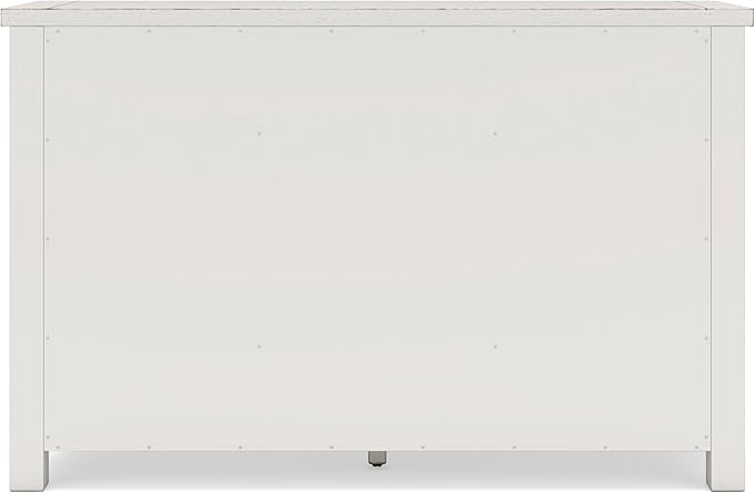 Signature Design by Ashley Robbinsdale Casual 4-Door Dining Server with Adjustable Shelves and Felt-Lined Drawers, White