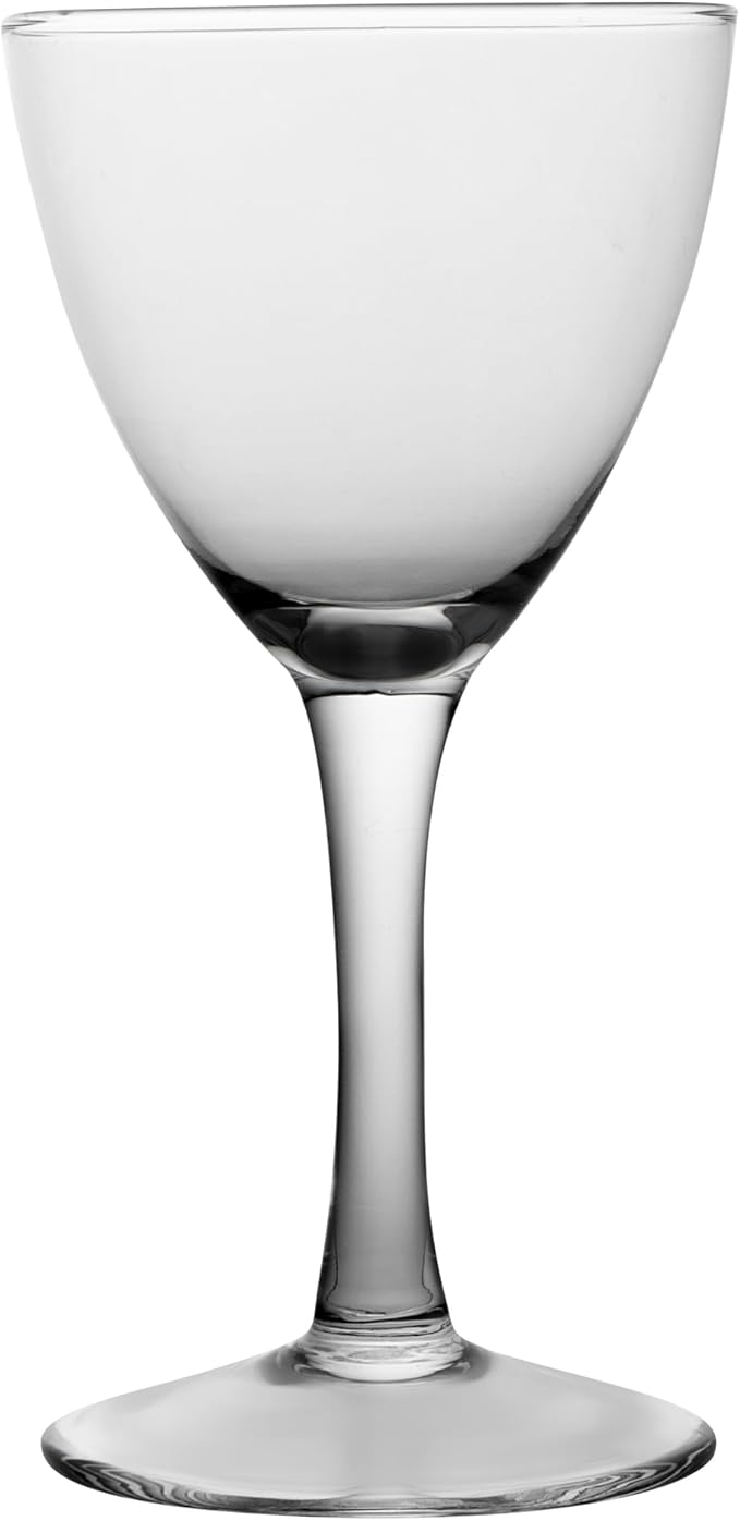 Restaurantware-Vetri 5 Ounce Nick And Nora Glasses, 6 Dishwashable Martini Glasses - No Lead, Vintage Inspired, Clear Glass Cocktail Drinkware, For Hosting Parties, Serve Whiskey, Gin And More