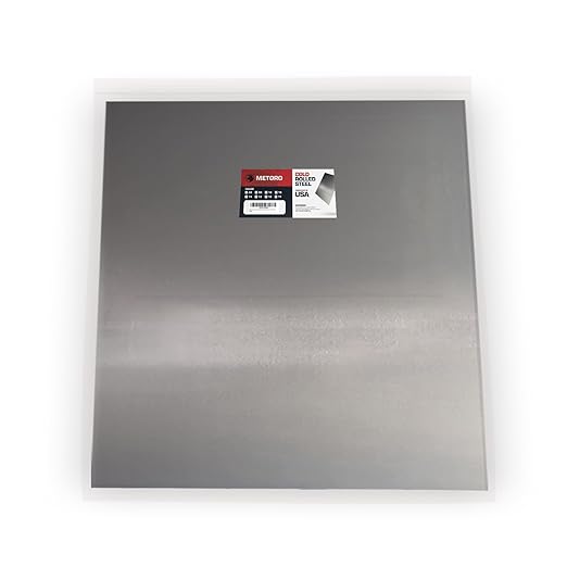 16-Gauge Mild CRS Steel Sheet - Formable, Weldable, Magnetic, Smooth Surface - Industrial-Grade Metal Plate for DIY Projects, Fabrication, and More. (5, .060 X 24 X 24)
