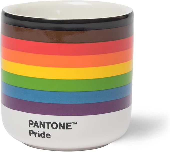 Copenhagen design Pantone Cortado Thermo Cup, Pride 4 Pcs, Ceramic, red, One Size