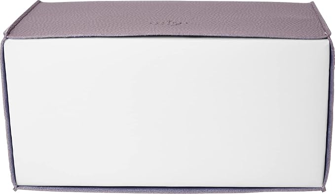 Carrotez Tissue Box Cover, [Refined] Modern PU Leather Rectangular Tissue Box Holder - Decorative Holder/Organizer for Bathroom Vanity Countertop, Night Stands, Office Desk 9.5"X5"X5" - Lavender