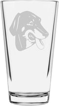 Lithuanian Hound Custom Personalized Dog Themed Etched All Purpose 16oz Pint Glass