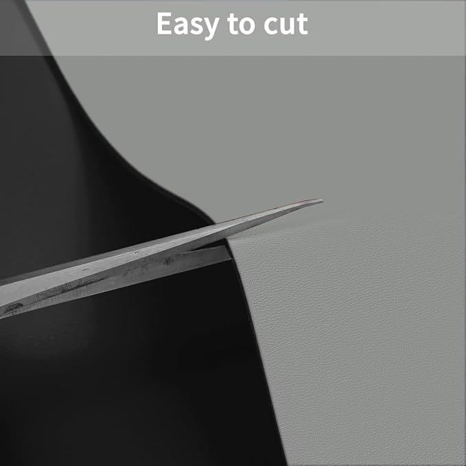 Leather Table Cover,1.8mm Thick,40x40 Inch Table Protector,Table Protector for Dining Room Table,Dining Table Cover,Table Cover Protector.(Black+Gray,40x40)