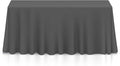 Lann's Linens 90 x 132 Inch Rectangular Tablecloth, Washable Polyester Fabric Table Cloth for Dining Tables, Parties, Restaurant, Weddings - Dark Gray