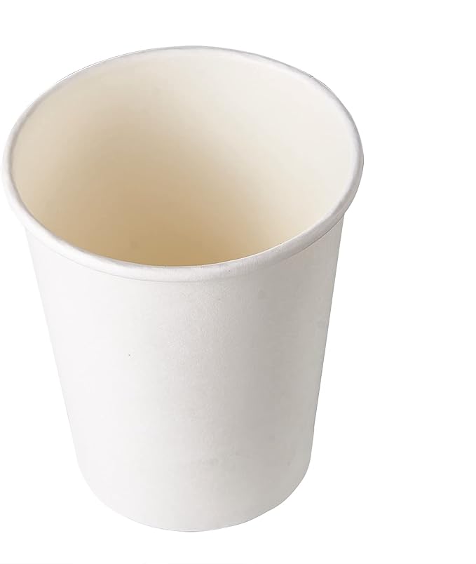 CIAO! 4oz White Paper Hot Cup, Disposable, 63mm Diameter 2,000 Count