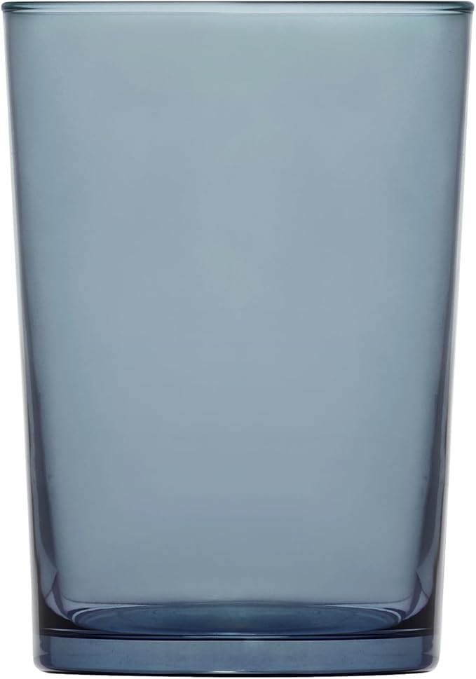 LAV Pastel Sky Blue Highball Glasses, 17.25 oz, Colored Beverage, Water Cups, Dessert, Juice, Cocktail, Beer, Ice Tea, Iced Coffee Glass, Tumbler for Home, Parties, Everyday Use | Set of 4
