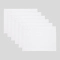 Solino Home Linen White Placemats Set of 6-100% Pure Linen Placemats 14 x 19 Inch for Fall, Autumn, Halloween, Thanksgiving, Christmas, Holiday - Fete