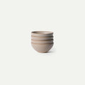 MORA Small Bowls Set of 4, 16oz Ceramic Pottery Dessert Bowls - Microwave, Oven and Dishwasher Safe - Mushroom