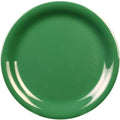 Yanco MS-109GR Mile Stone Narrow Rim Round Plate, 9" Diameter, Melamine, Green Color, Pack of 24