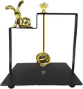 Bunny Napkin Holder for Tabletop, Decorative Square Plastic Rabbit Paper Towel Dispenser - Compact for Kitchen Counter, Home Bar, Farmhouse & Restaurant Table Decor (BLACK)