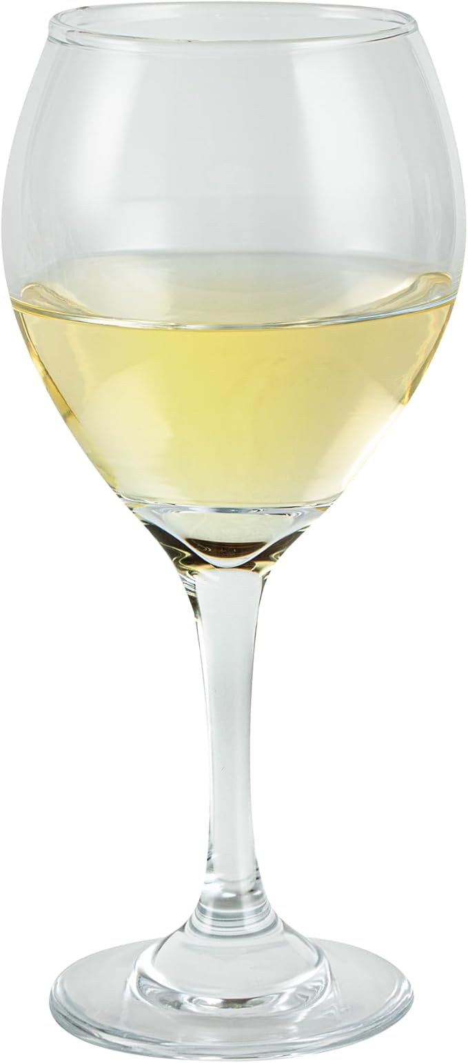 Restaurantware-Vetri 13.5 Ounce All Purpose Wine Glasses, 6 Dishwashable Red And White Wine Glasses - No Lead, Durable, Clear Glass Long Stemware, For Home Or Restaurant, Serve Merlot Or Bordeaux