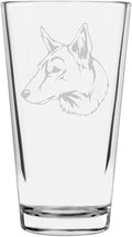 Saarloos Wolfdog Custom Personalized Dog Themed Etched All Purpose 16oz Pint Glass