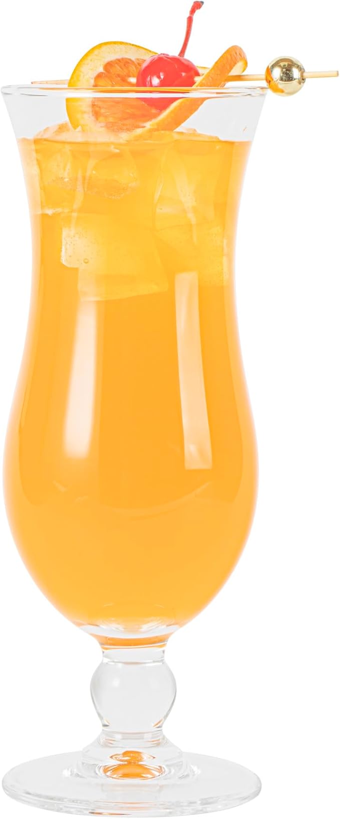 Vetri 15.5 Ounce Party Glasses, 6 Dishwashable Pina Colada Glasses - No Lead, Durable, Clear Glass Tulip Drinking Cups For Tropical Cocktails, For Alcoholic And No-Alcoholic Drinks - Restaurantware