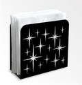 Stars Decorative Black Metal Napkin Holder for Table, 5.3" x 4.9" x 1.9" Geometry Standing Napkin Holder for Home Kitchen Restaurant Picnic Party Coffee Bar Dining Room