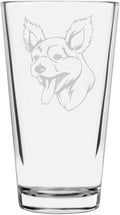 Pumi Custom Personalized Dog Themed Etched All Purpose 16oz Pint Glass