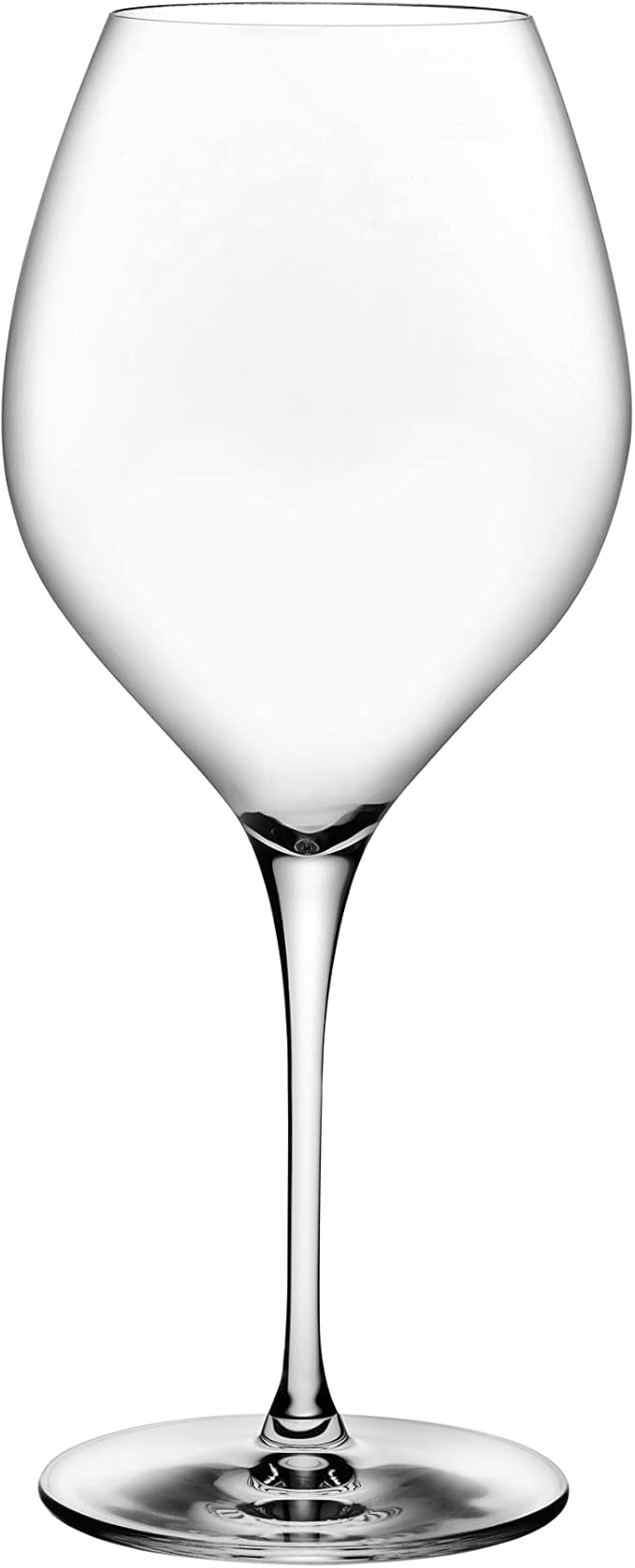 NUDE Vinifera Set of 2, White Crystal Wine Stem Glasses 20.25 oz, ||Lead-Free |, Clear Glass Wine Tumbler, Ideal for Cocktails & Perfect for Homes & Bars