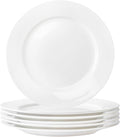White Ceramic Dinner Plates Set of 4, 10 Inch Porcelain Dinner Plates for Salad, Pasta, and Steak – Microwave and Dishwasher Safe Dinnerware