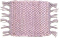 PILLOWPIA Handcrafted Chindi Rag Rug Coaster – 100% Cotton, Handwoven, Colorful & Eco-Friendly | Boho Style Drink Mat for Home, Kitchen, or Table Décor - Lilac