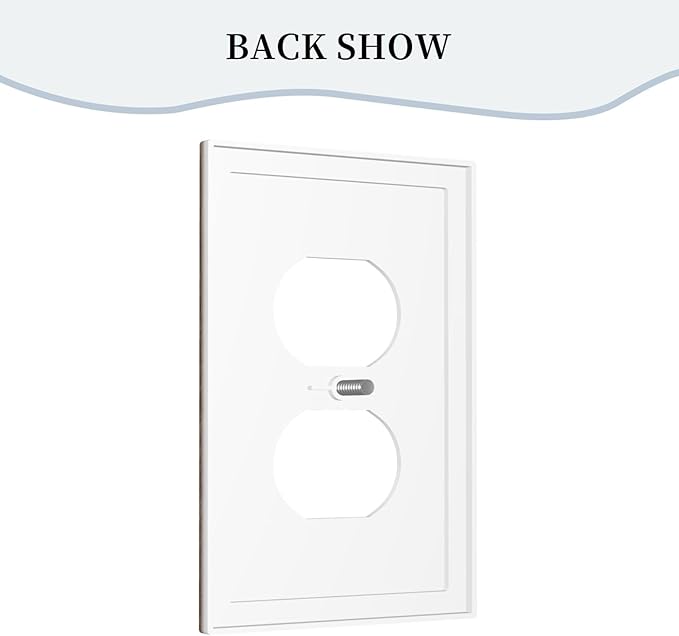 Outlet Covers Brown Rustic Wood Grain Farmhouse 1 Gang Duplex Light Switch Cover Plate Decorative Wall Plates Electrical Switchplate Receptacle for Cabin Bedroom Decor（2 Pack）