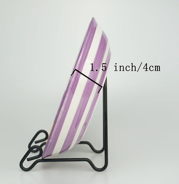 Artliving 2 Pack Display Stand Easel Iron Bowl Stands for Display Medium Deep Bowls, Platters and Deep Dishes